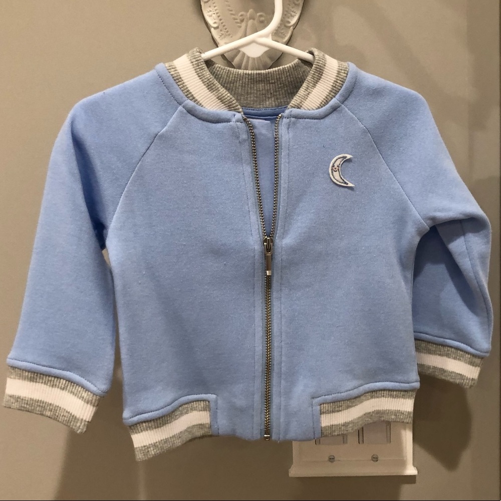 Blue zipper jacket